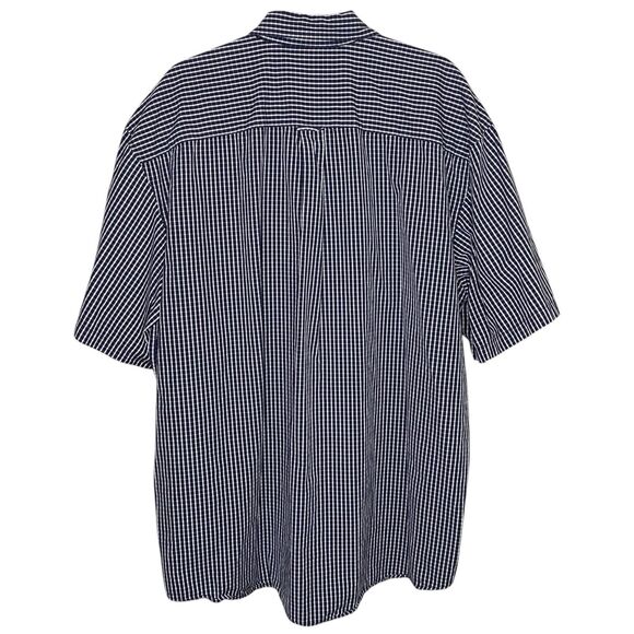 Walt Disney World Shirt Mens XXL 2XL Blue White Plaid Button Down Mickey Mouse - Picture 2 of 8